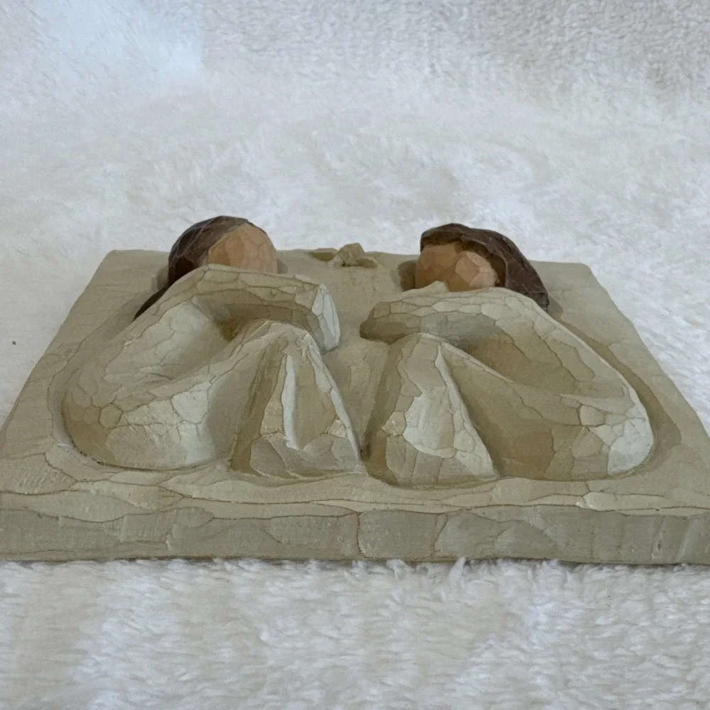Willow Tree Friendship Plaque Susan Lordi DEMDACO 2001 Forever True Friends‎ 4x4